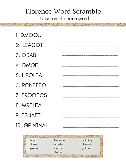 Pippa and Poppy's European Adventure Activity Book_8-11 Year Olds (Digital Download PDF)