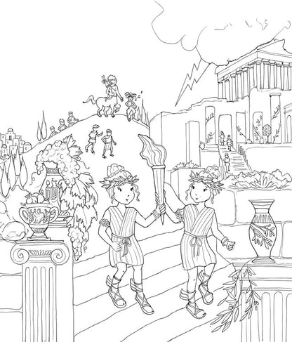 Pippa and Poppy's European Adventure Coloring Pages (Digital Download PDF)