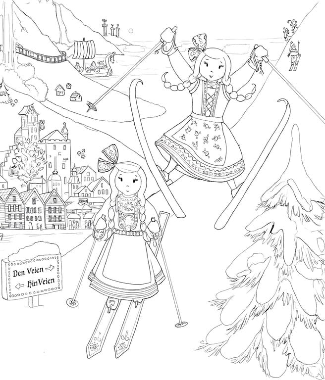 Pippa and Poppy's European Adventure Coloring Pages (Digital Download PDF)