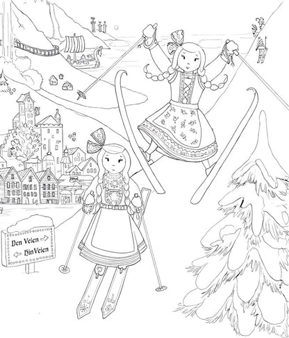 Pippa and Poppy's European Adventure Coloring Pages (Digital Download PDF)