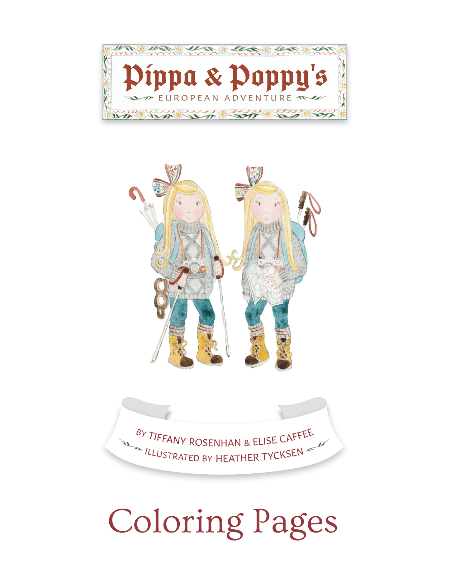 Pippa and Poppy's European Adventure Coloring Pages (Digital Download PDF)